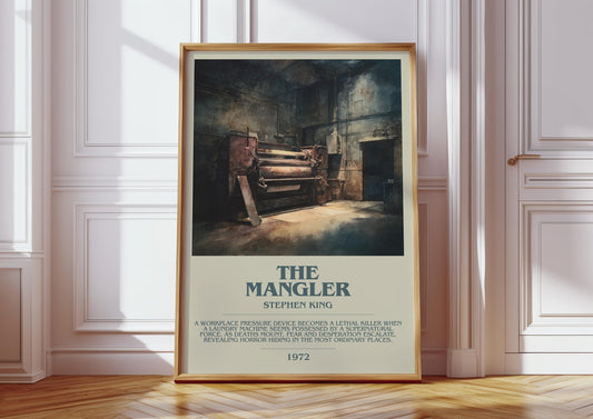 The Mangler by Stephen King | Descriptive Modern Book Art | Poster
