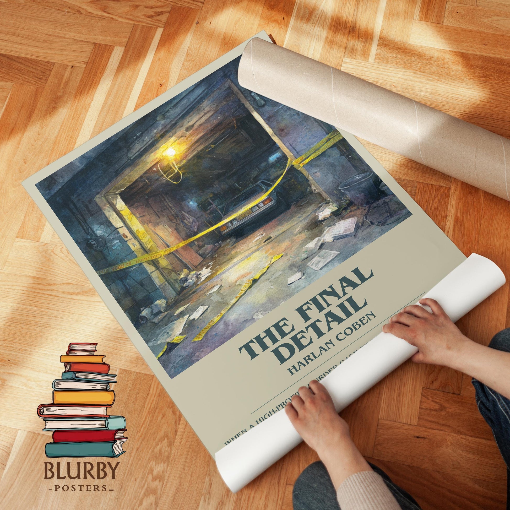 The Final Detail book poster packaging – museum-quality print rolled in protective tube