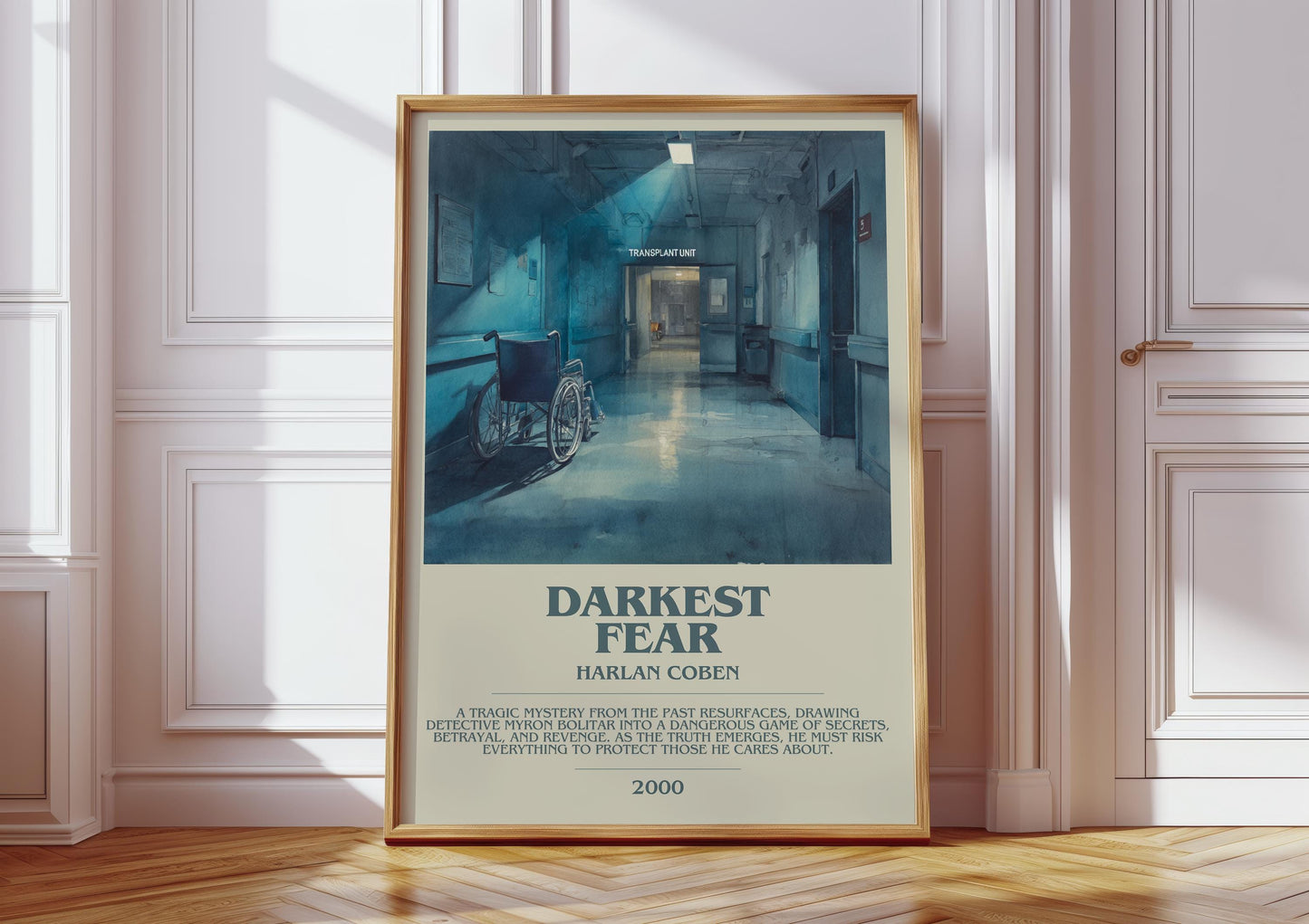 Darkest Fear by Harlan Coben | Descriptive Modern Book Art | Poster