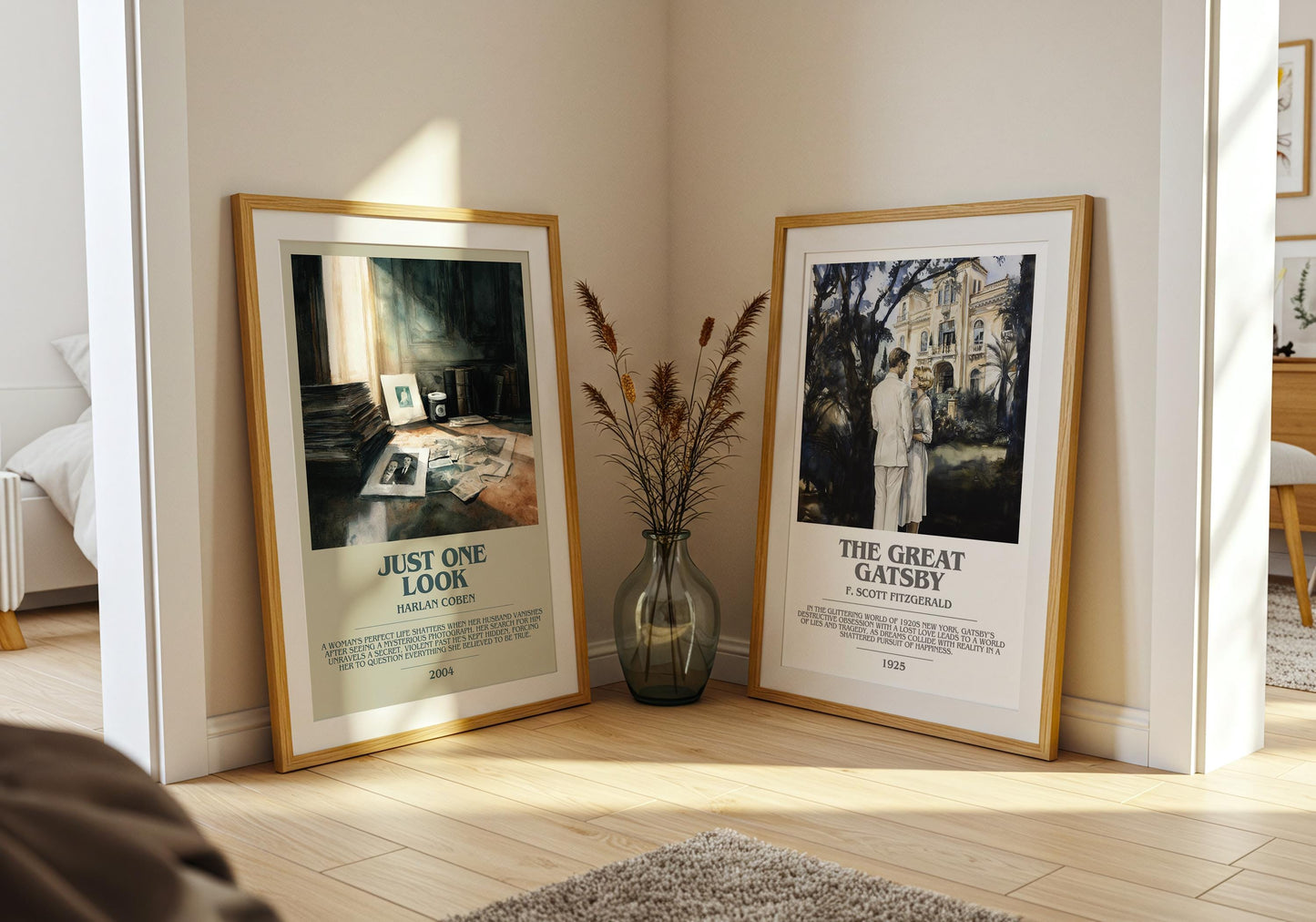 Just One Look by Harlan Coben | Descriptive Modern Book Art | Poster