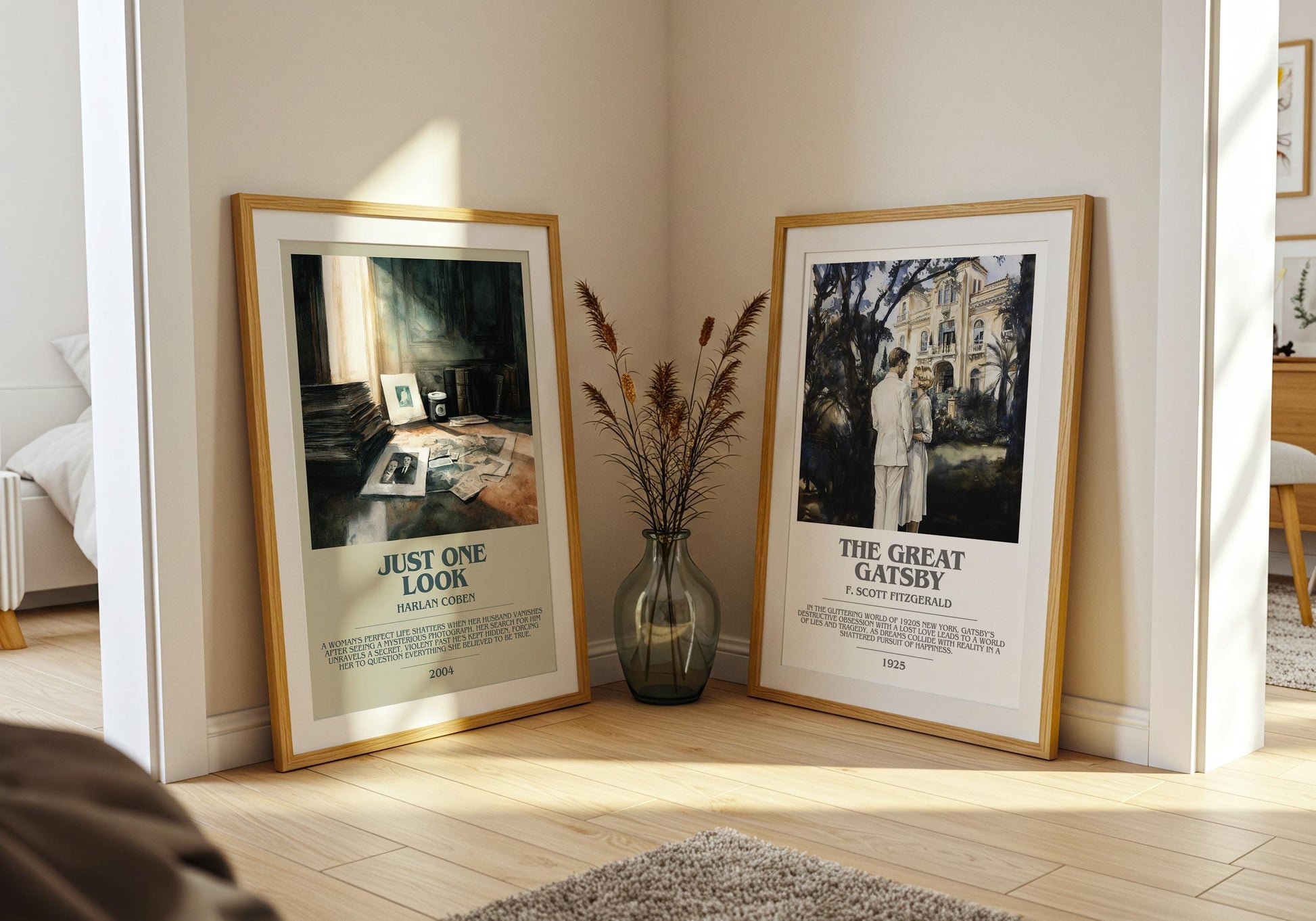 Just One Look by Harlan Coben | Descriptive Modern Book Art | Poster