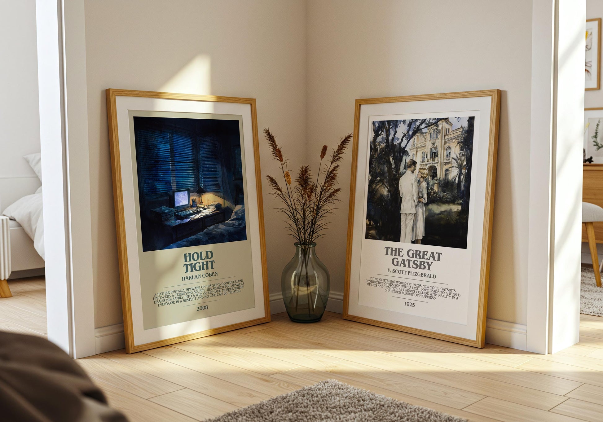 Hold Tight by Harlan Coben | Descriptive Modern Book Art | Poster