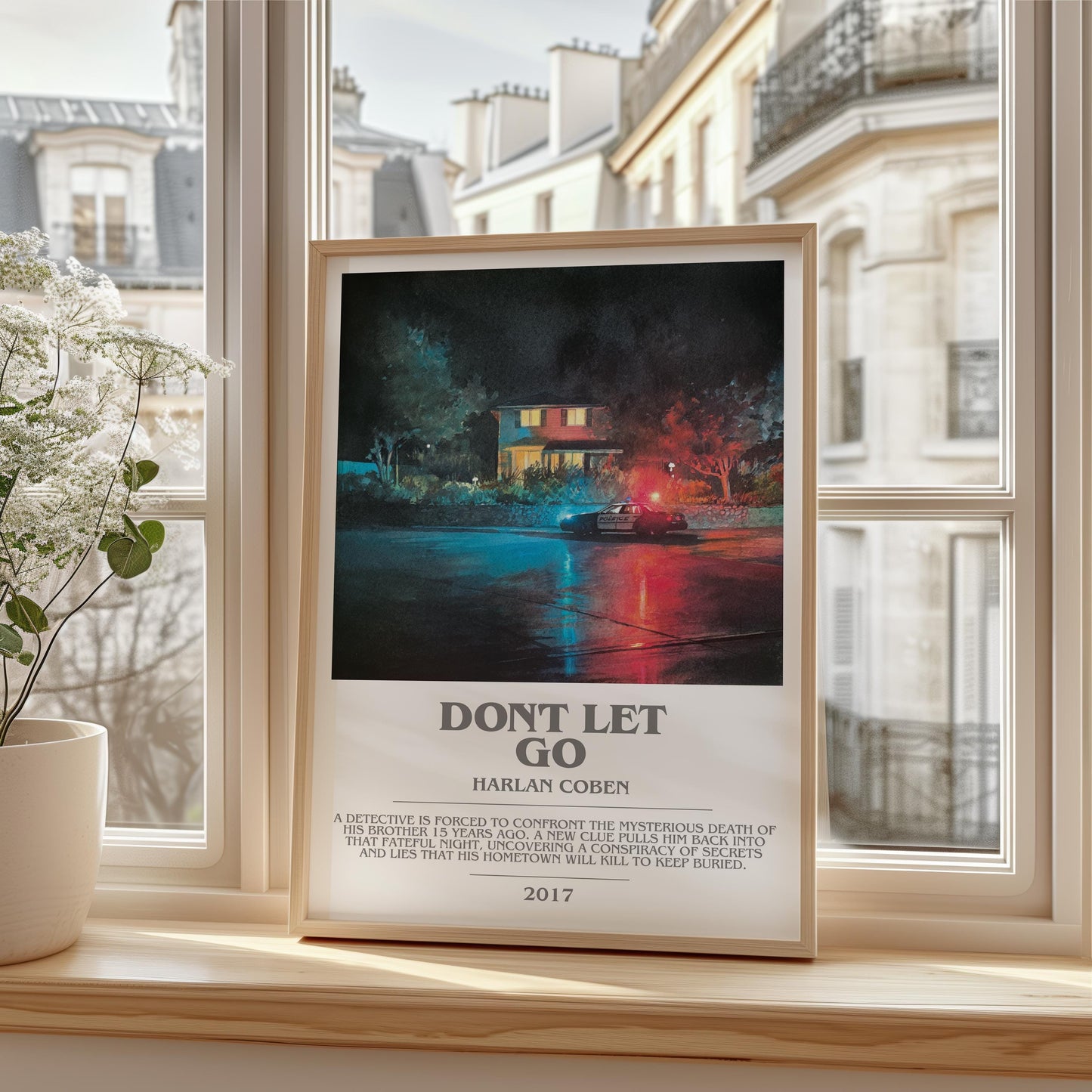 Don't Let Go by Harlan Coben | Descriptive Modern Book Art | Poster