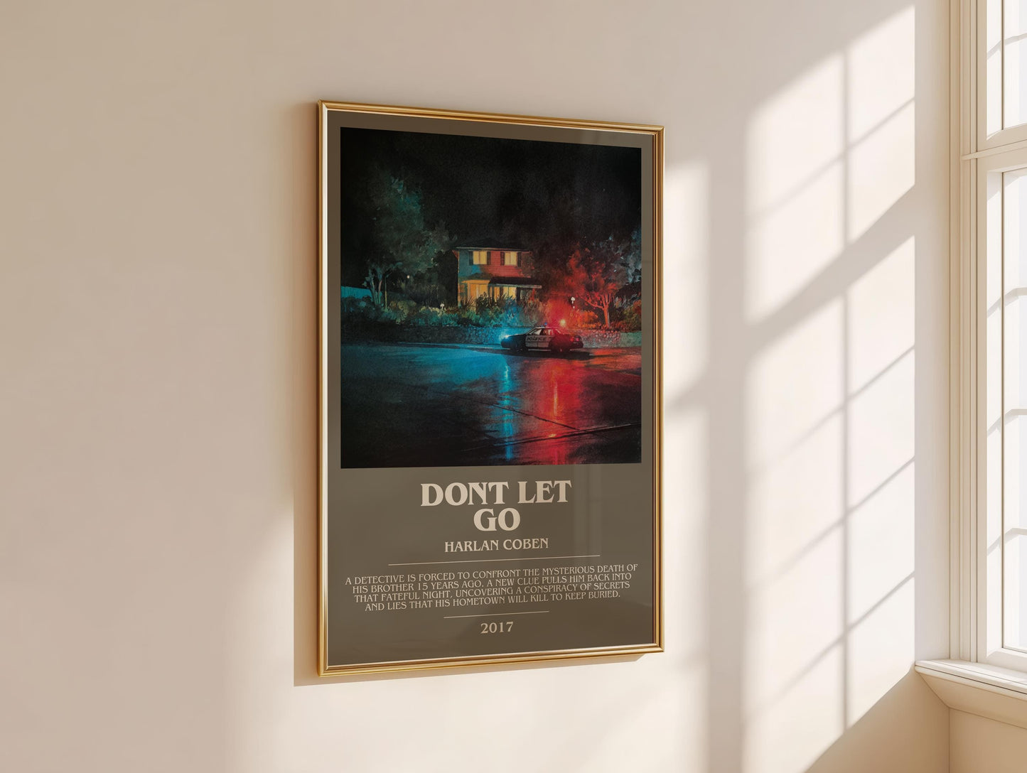 Don't Let Go by Harlan Coben | Descriptive Modern Book Art | Poster