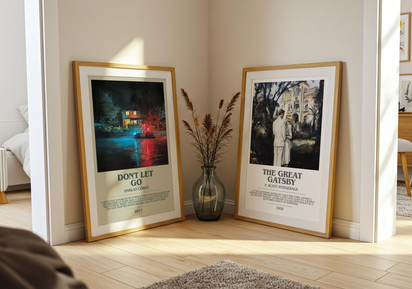 Don't Let Go by Harlan Coben | Descriptive Modern Book Art | Poster