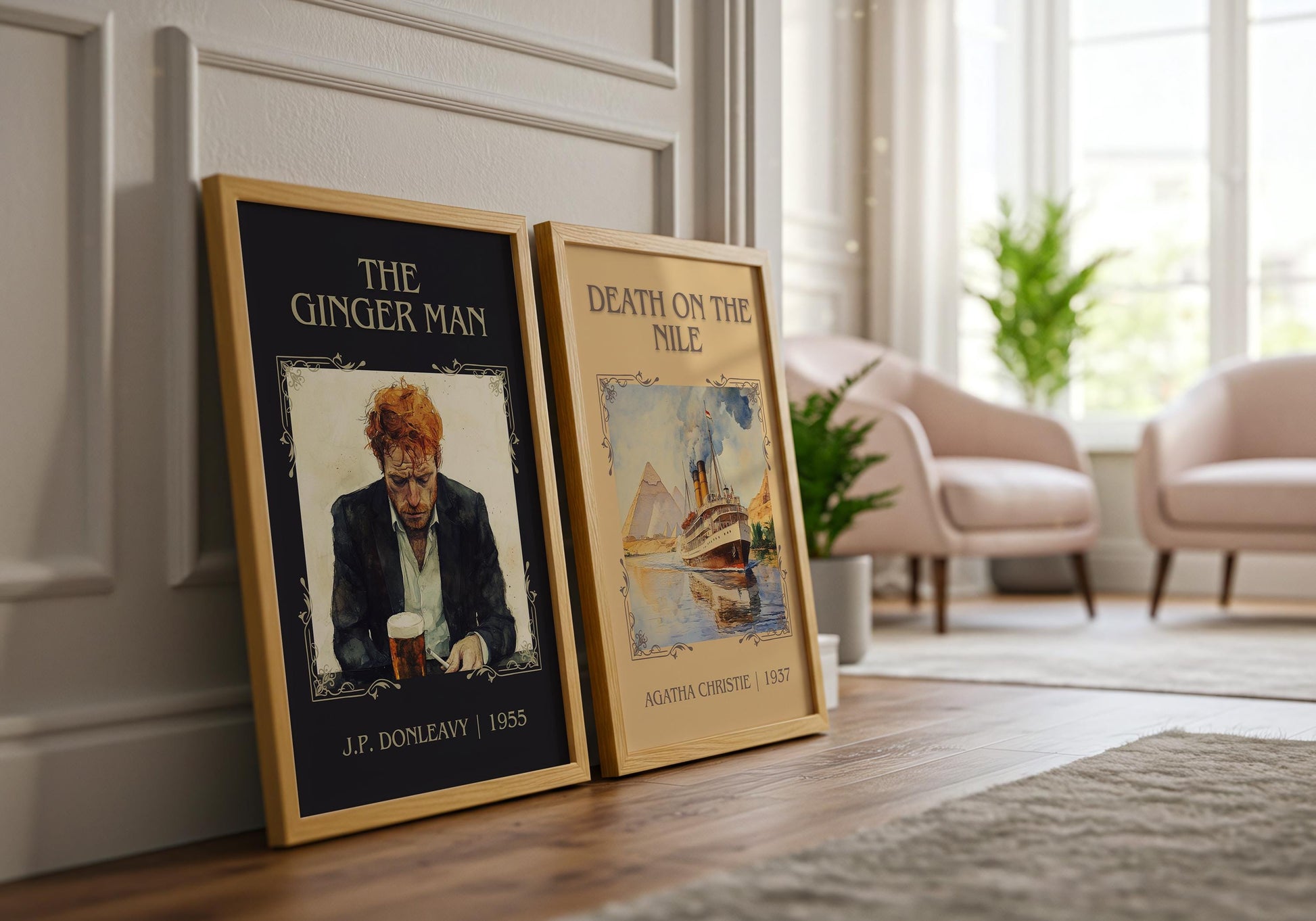 The Ginger Man by J.P. Donleavy | Descriptive Book Poster | Minimalist