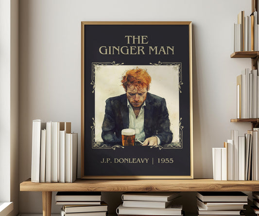 The Ginger Man by J.P. Donleavy | Descriptive Book Poster | Minimalist
