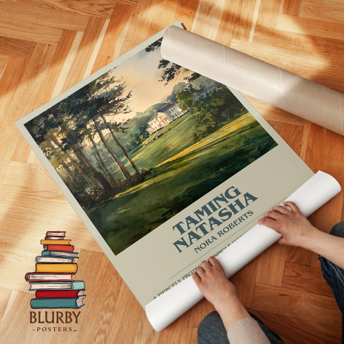 Taming Natasha book poster packaging – museum-quality print rolled in protective tube