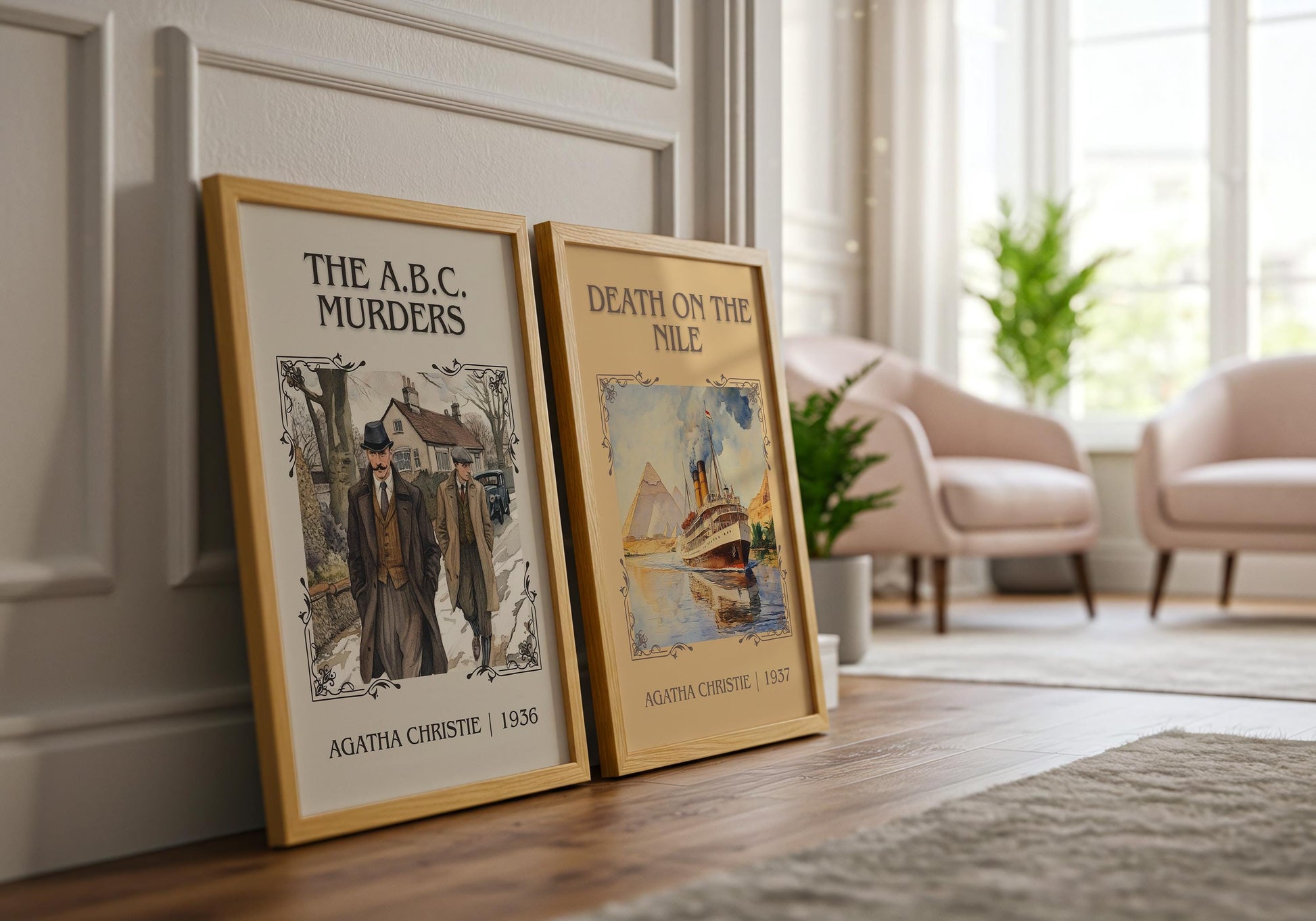 The ABC Murders by Agatha Christie | Descriptive Book Poster | Minimalist