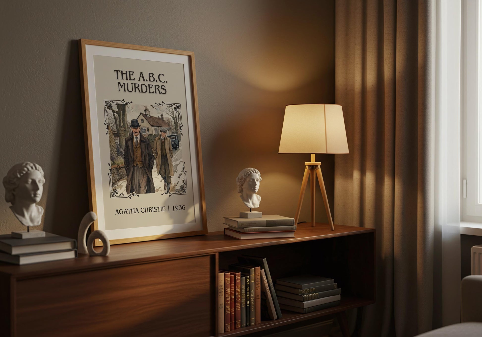 The ABC Murders by Agatha Christie | Descriptive Book Poster | Minimalist