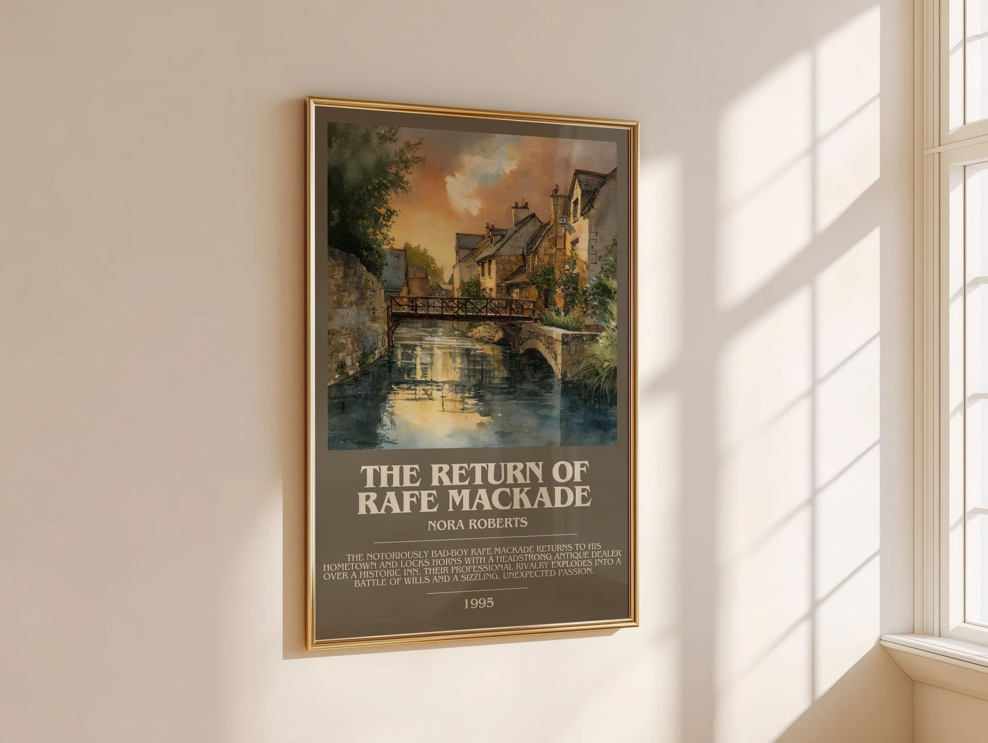The Return of Rafe MacKade bookish book poster framed on wall – romance wall art