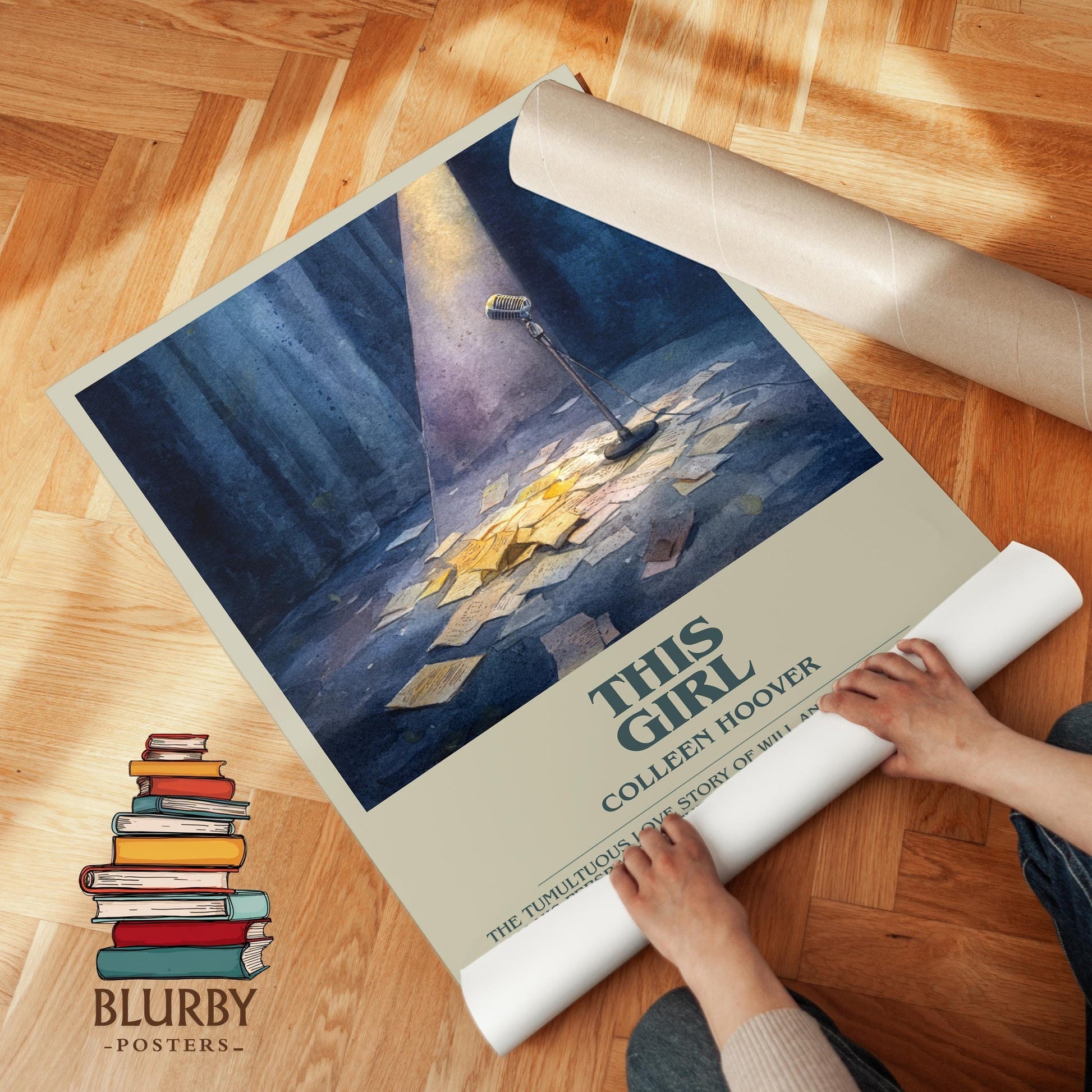 This Girl book poster packaging – museum-quality print rolled in protective tube