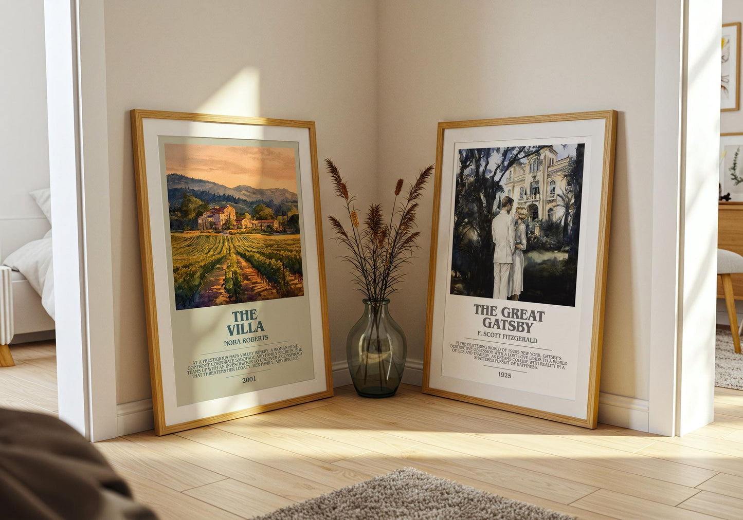 Ugly Love bookish poster paired in gallery wall – literary art prints