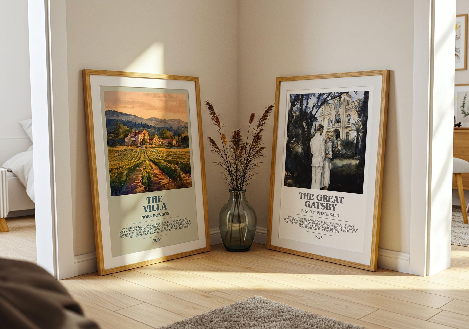 Ugly Love bookish poster paired in gallery wall – literary art prints