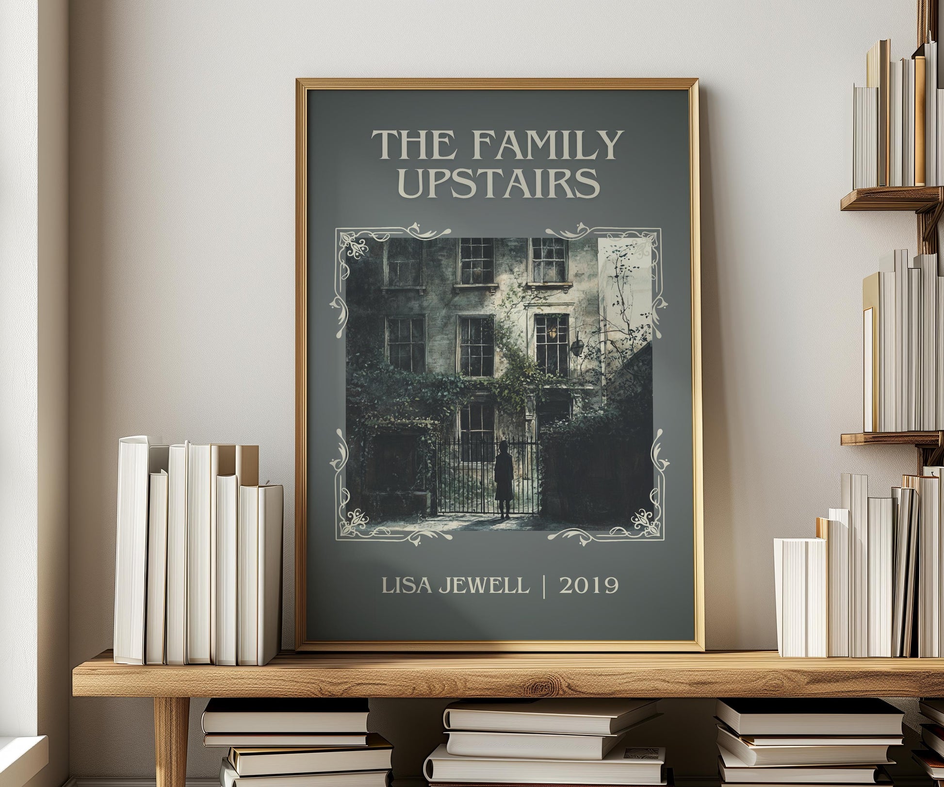 The Family Upstairs by Lisa Jewell | Descriptive Book Poster | Minimalist