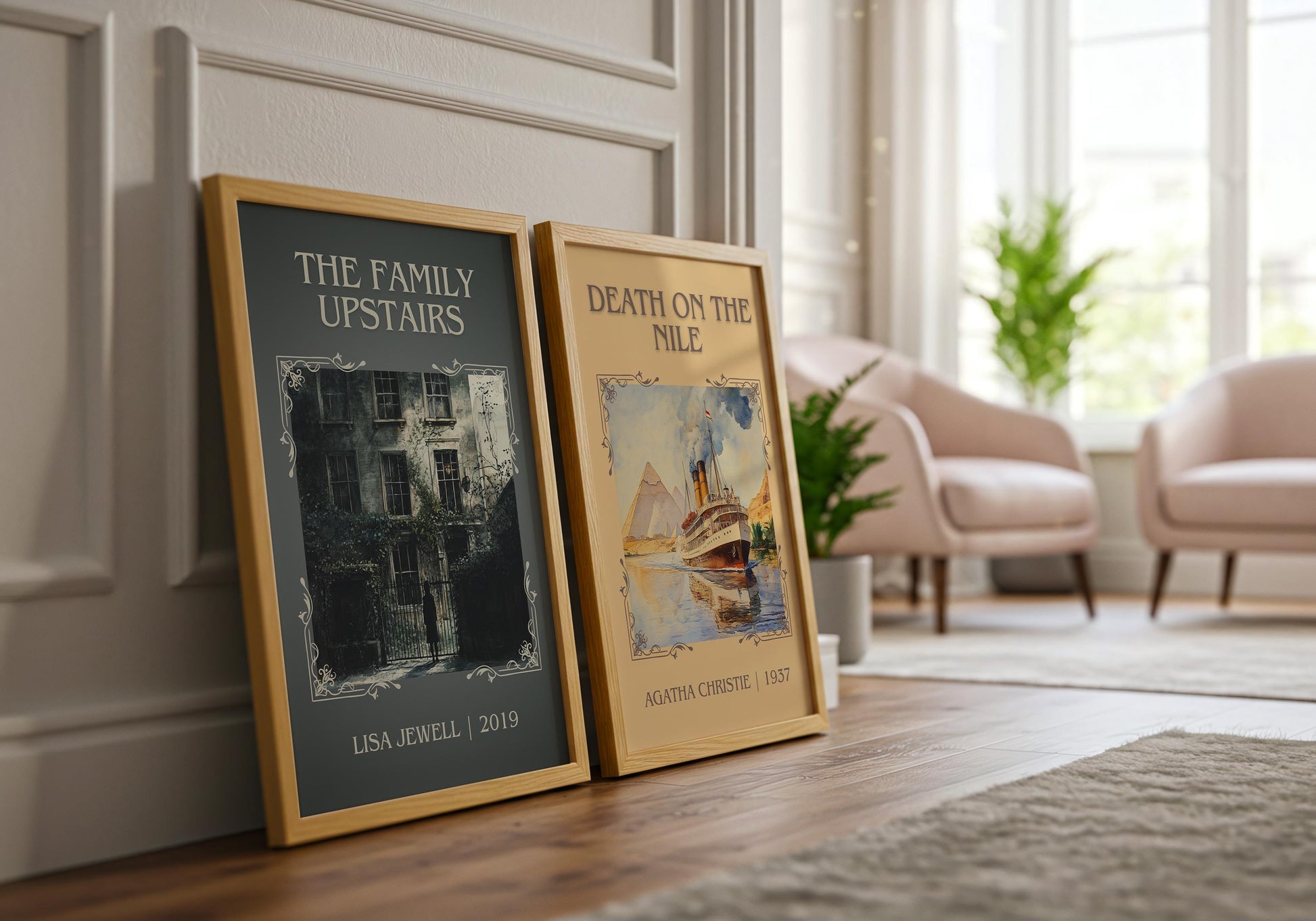 The Family Upstairs by Lisa Jewell | Descriptive Book Poster | Minimalist