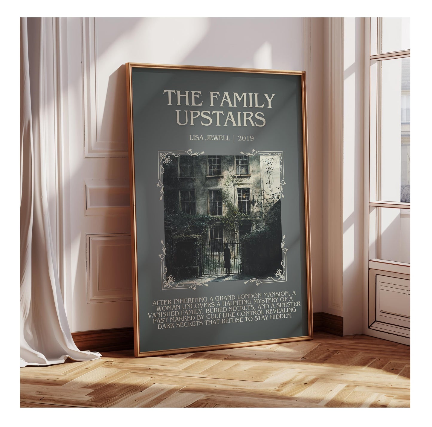 The Family Upstairs by Lisa Jewell | Descriptive Book Poster | Blurby