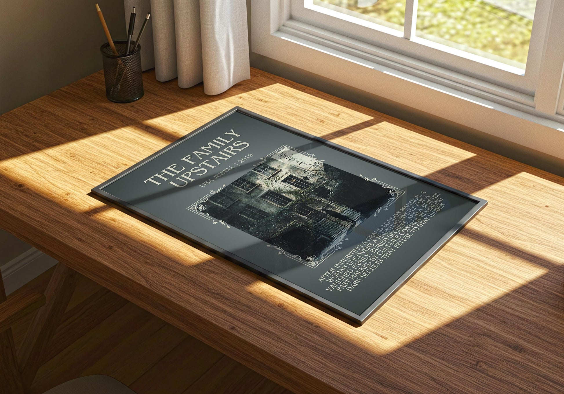 The Family Upstairs by Lisa Jewell | Descriptive Book Poster | Blurby