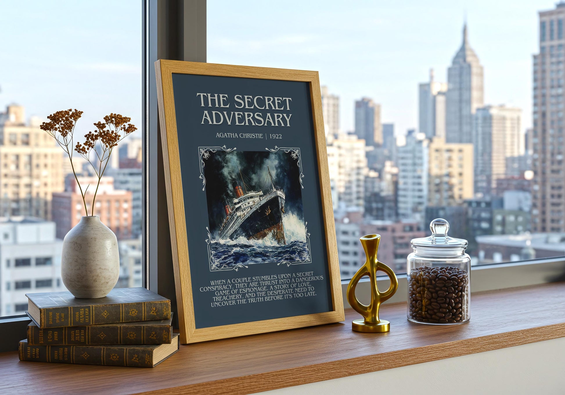 The Secret Adversary by Agatha Christie | Descriptive Book Poster | Blurby