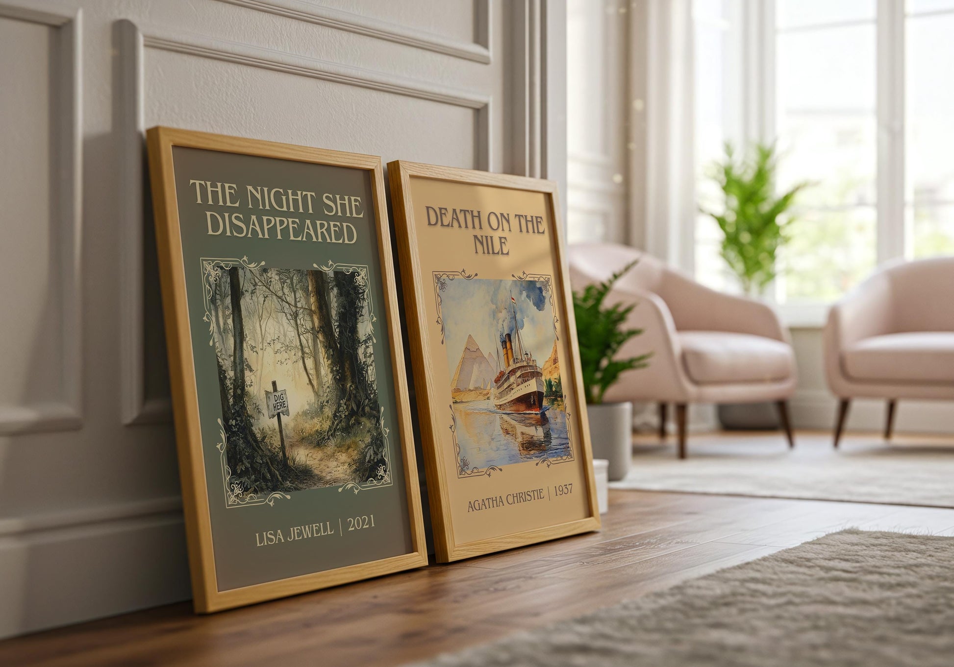 The Night She Disappeared by Lisa Jewell | Descriptive Book Poster | Minimalist