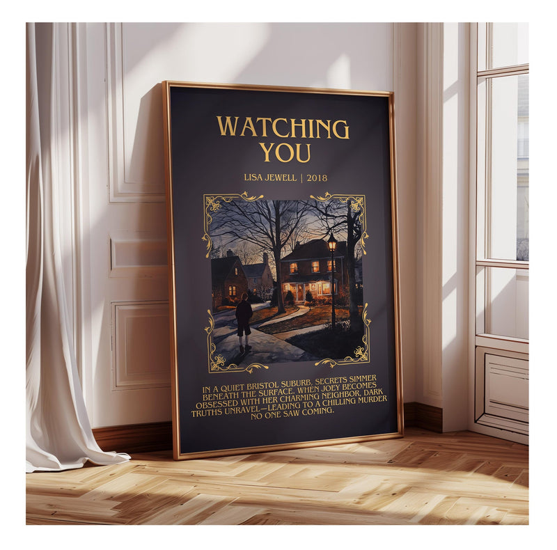 Watching You minimalist poster paper finish options – matte satin gloss