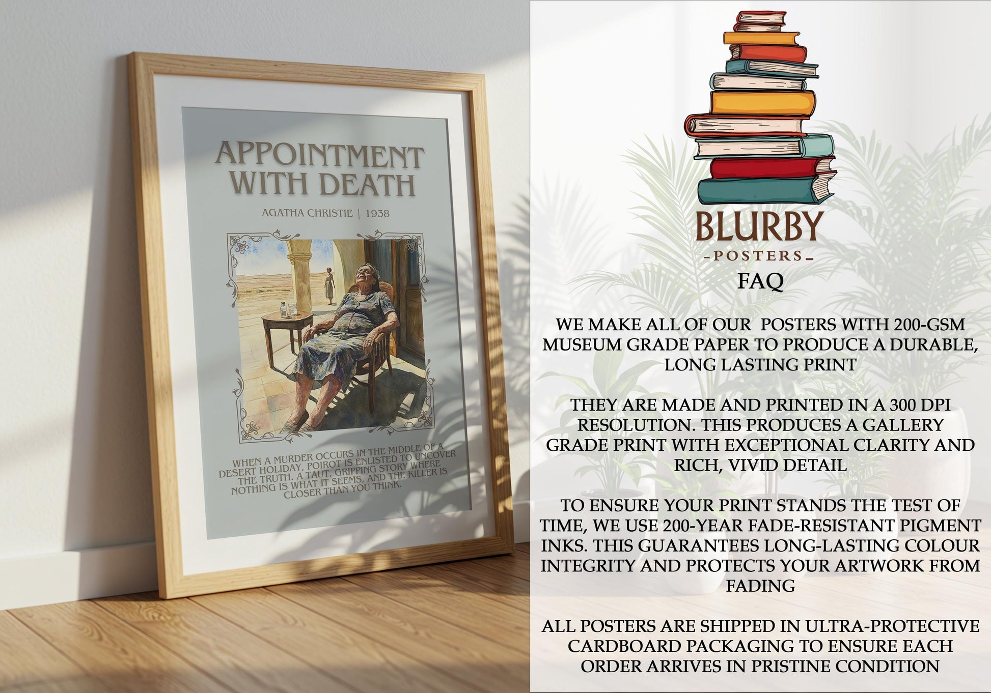 Appointment With Death by Agatha Christie | Descriptive Book Poster | Blurby