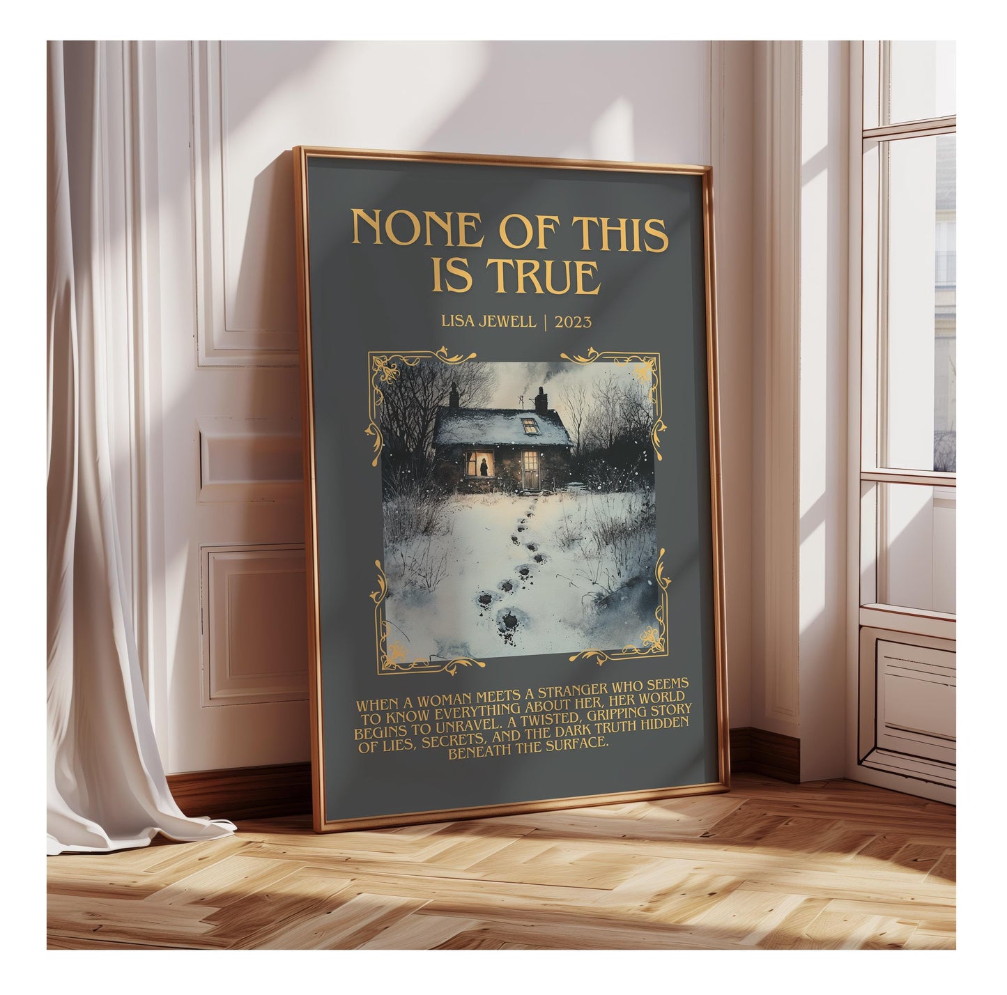 None Of This Is True by Lisa Jewell | Descriptive Book Poster | Blurby