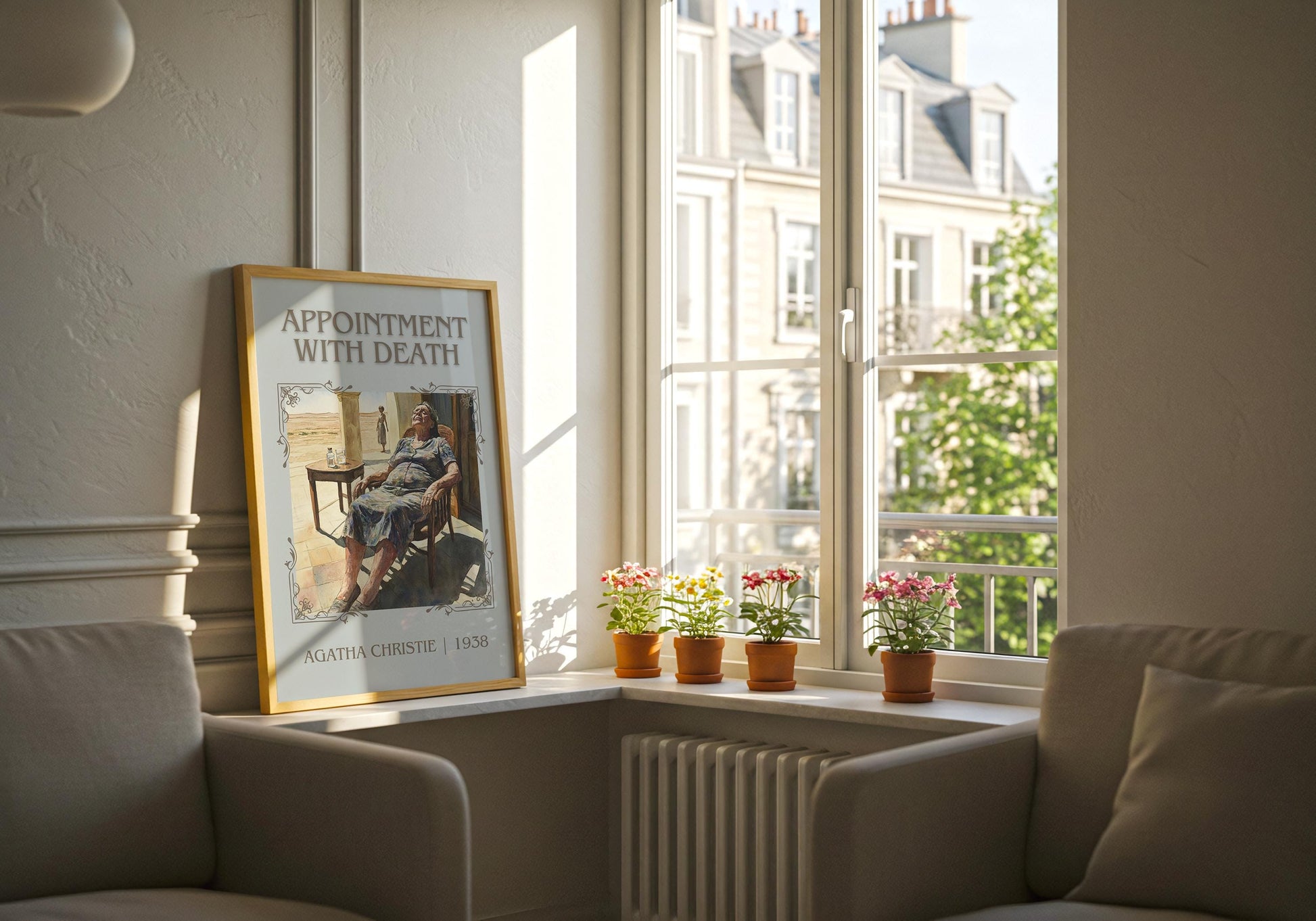 Appointment With Death by Agatha Christie | Descriptive Book Poster | Minimalist