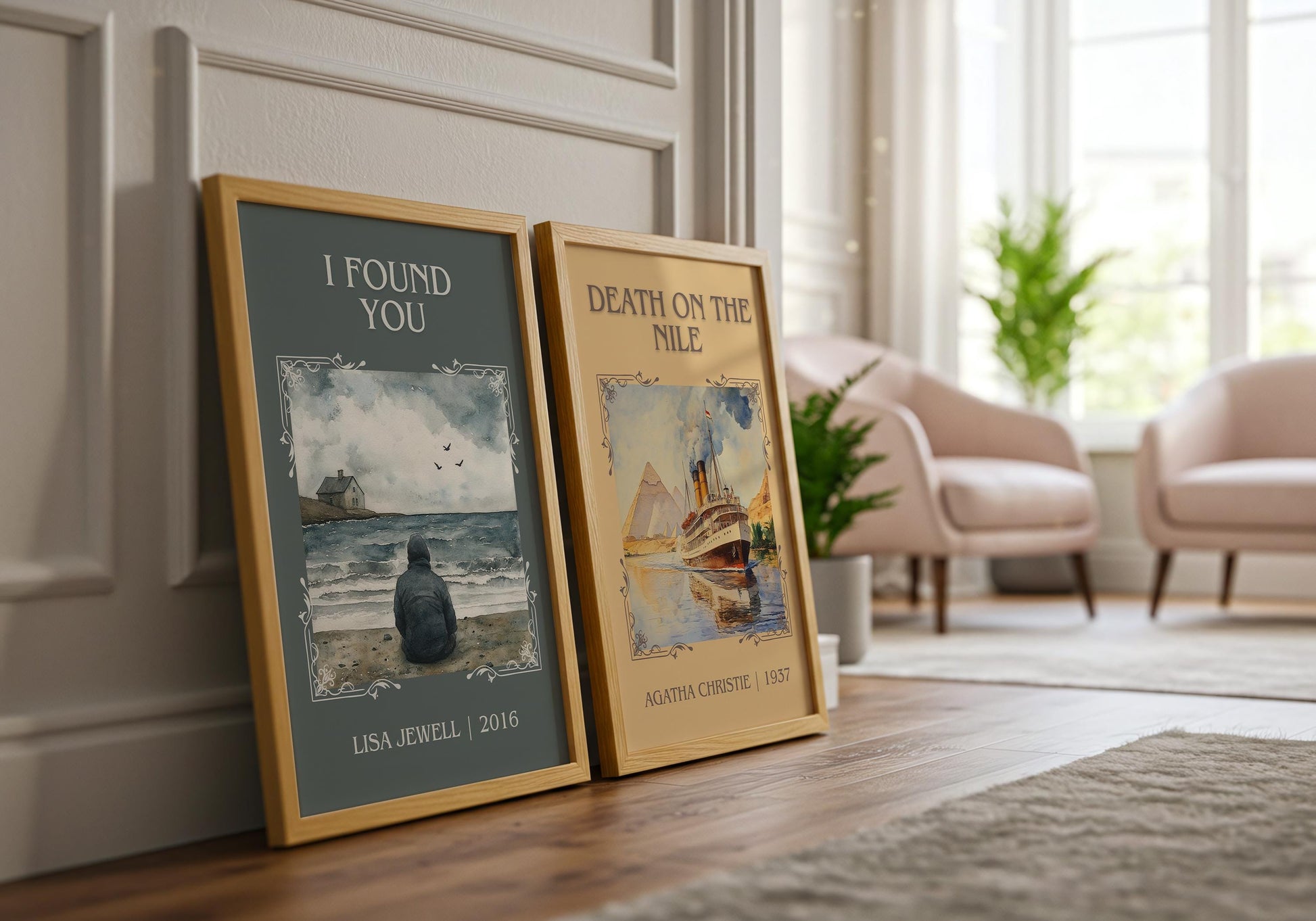 I Found You by Lisa Jewell | Descriptive Book Poster | Minimalist