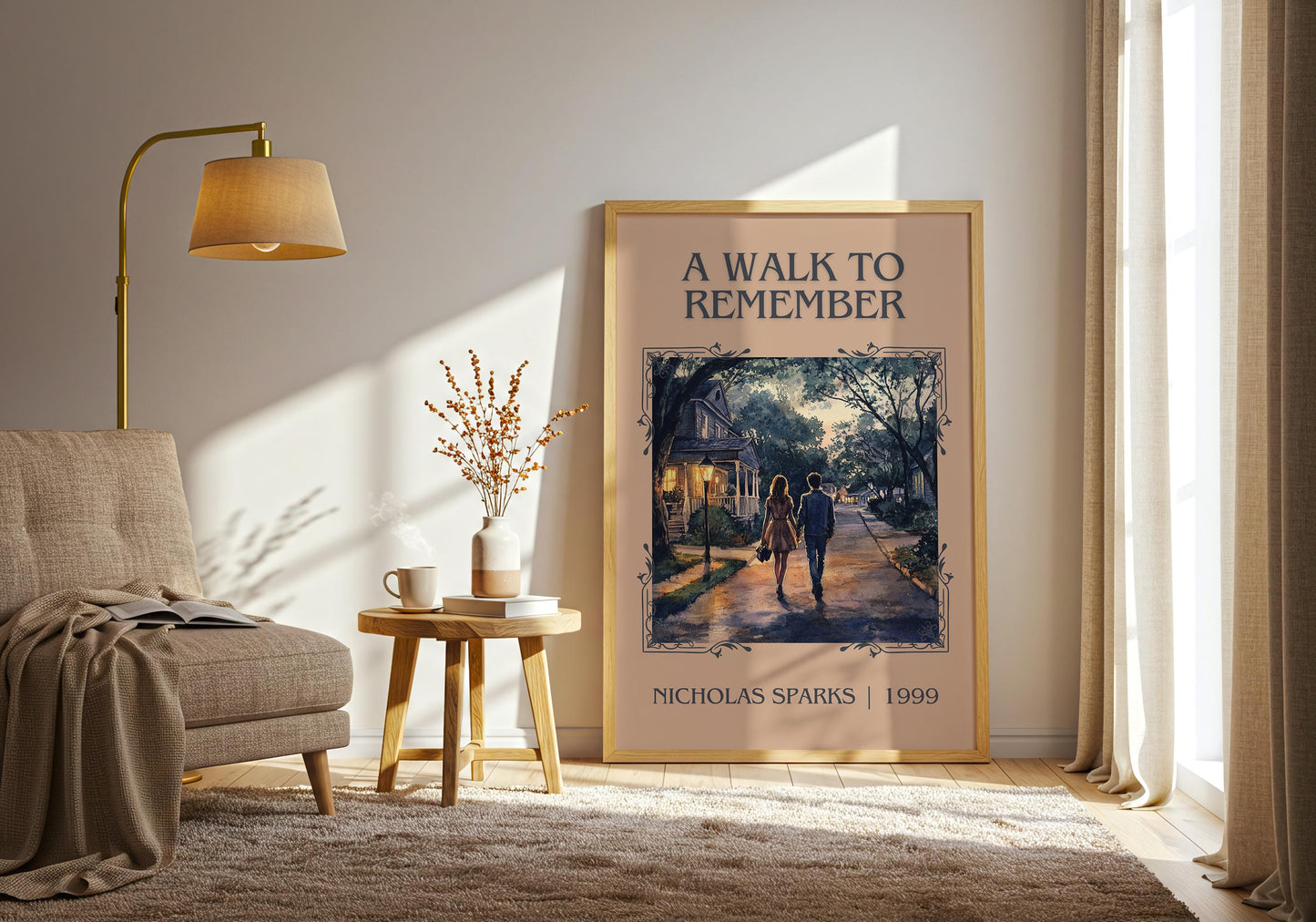 A Walk To Remember by Nicholas Sparks | Descriptive Book Poster | Minimalist