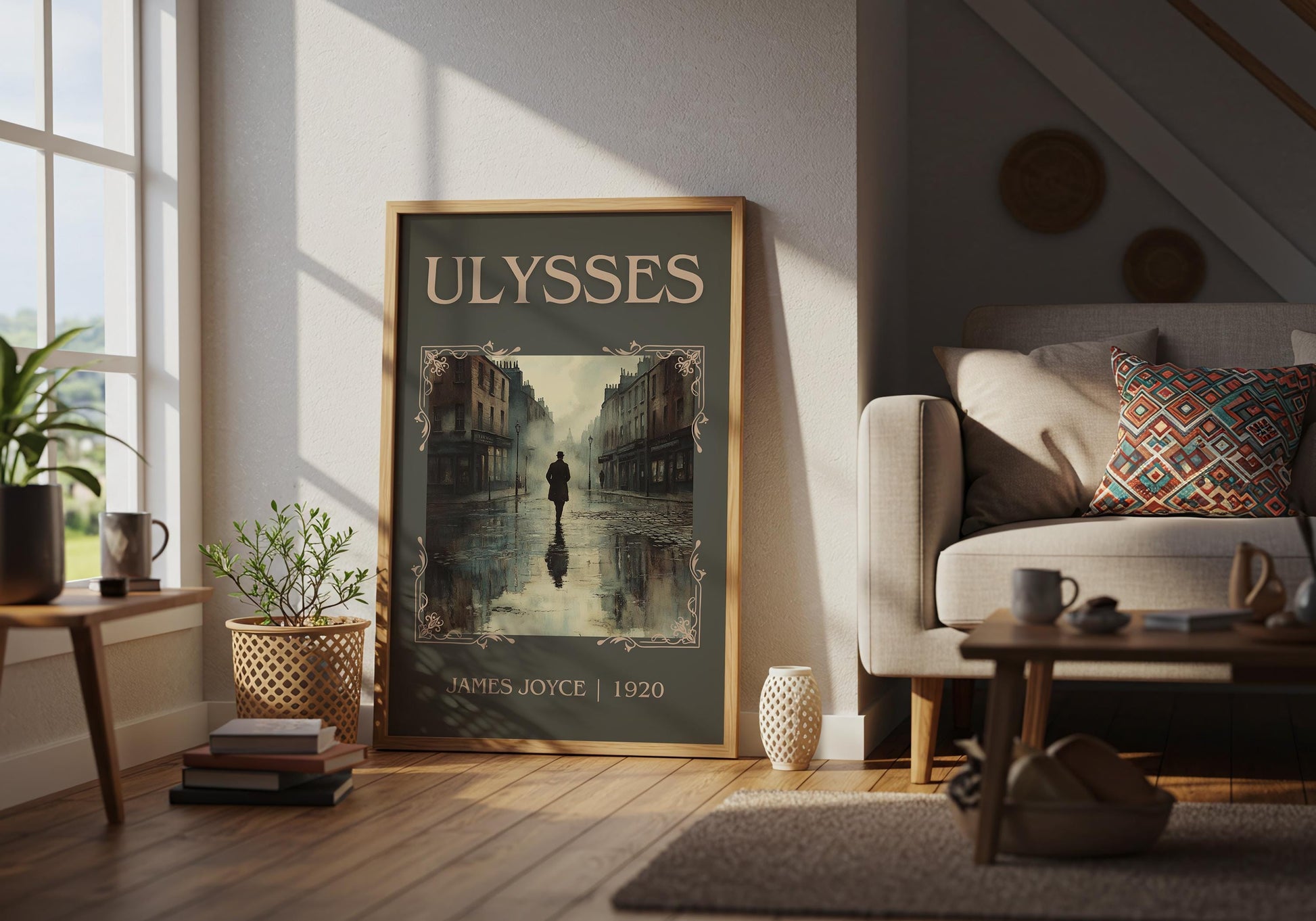 Ulysses by James Joyce | Descriptive Book Poster | Minimalist