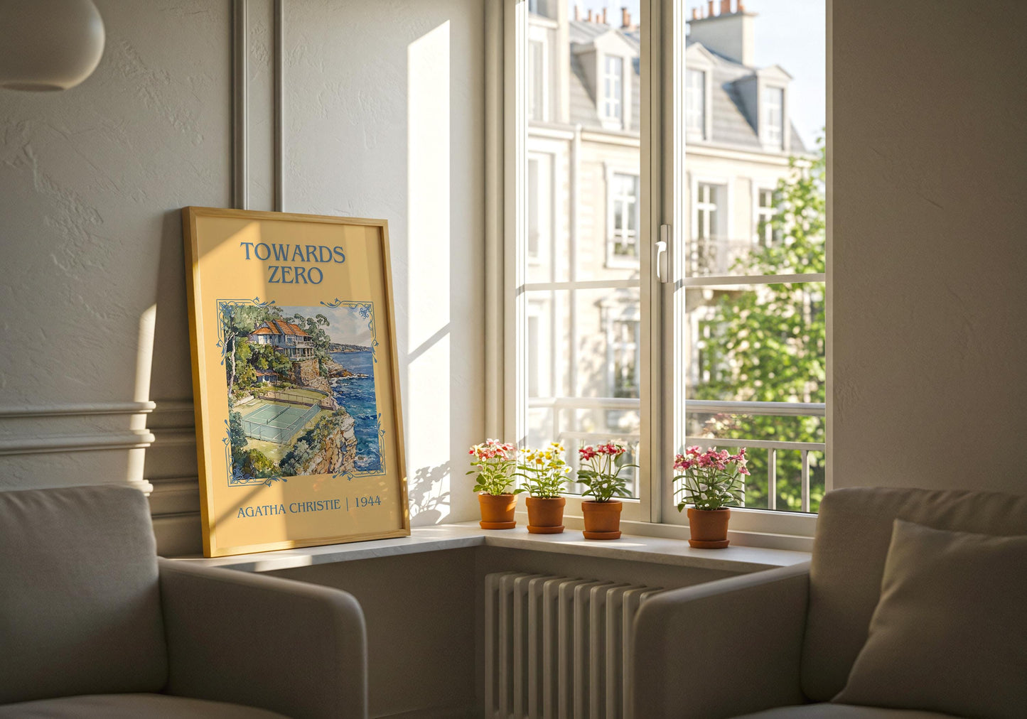 Towards Zero by Agatha Christie | Descriptive Book Poster | Minimalist