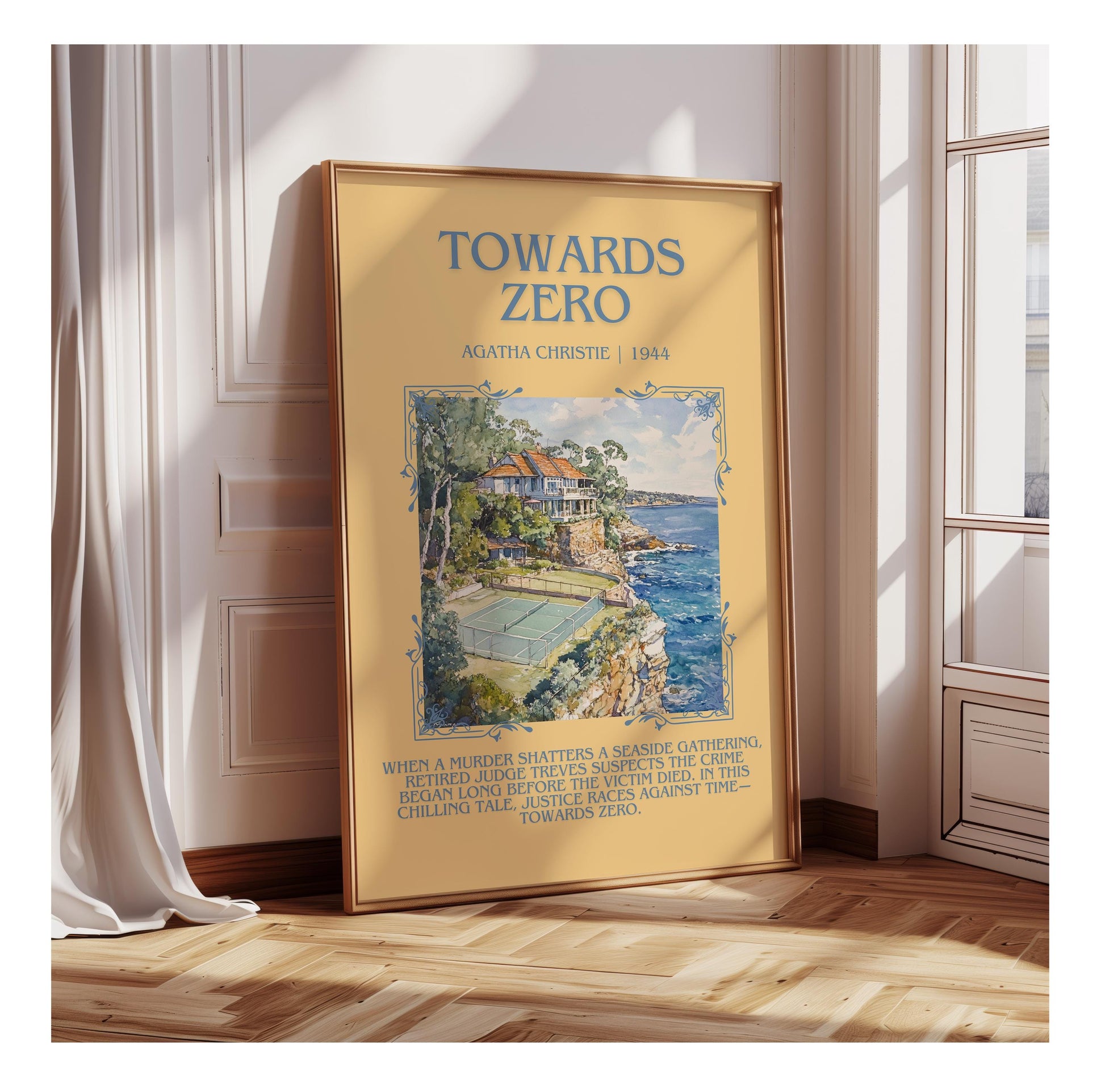 Towards Zero by Agatha Christie | Descriptive Book Poster | Blurby