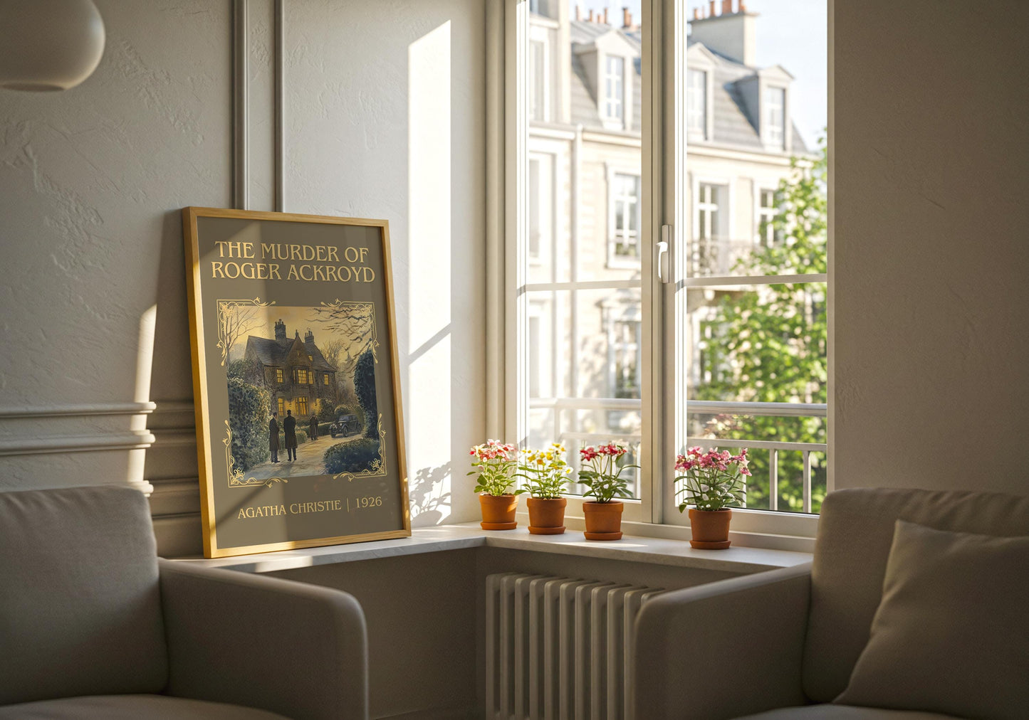 The Murder Of Roger Ackroyd by Agatha Christie | Descriptive Book Poster | Minimalist