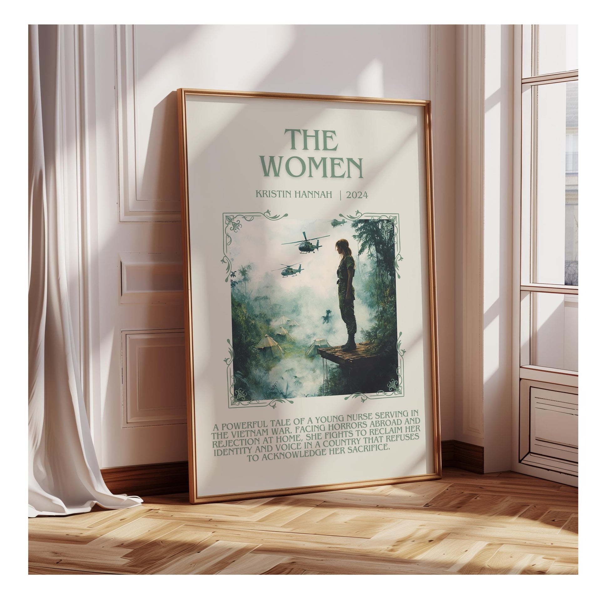 The Women by Kristin Hannah | Descriptive Book Poster | Blurby