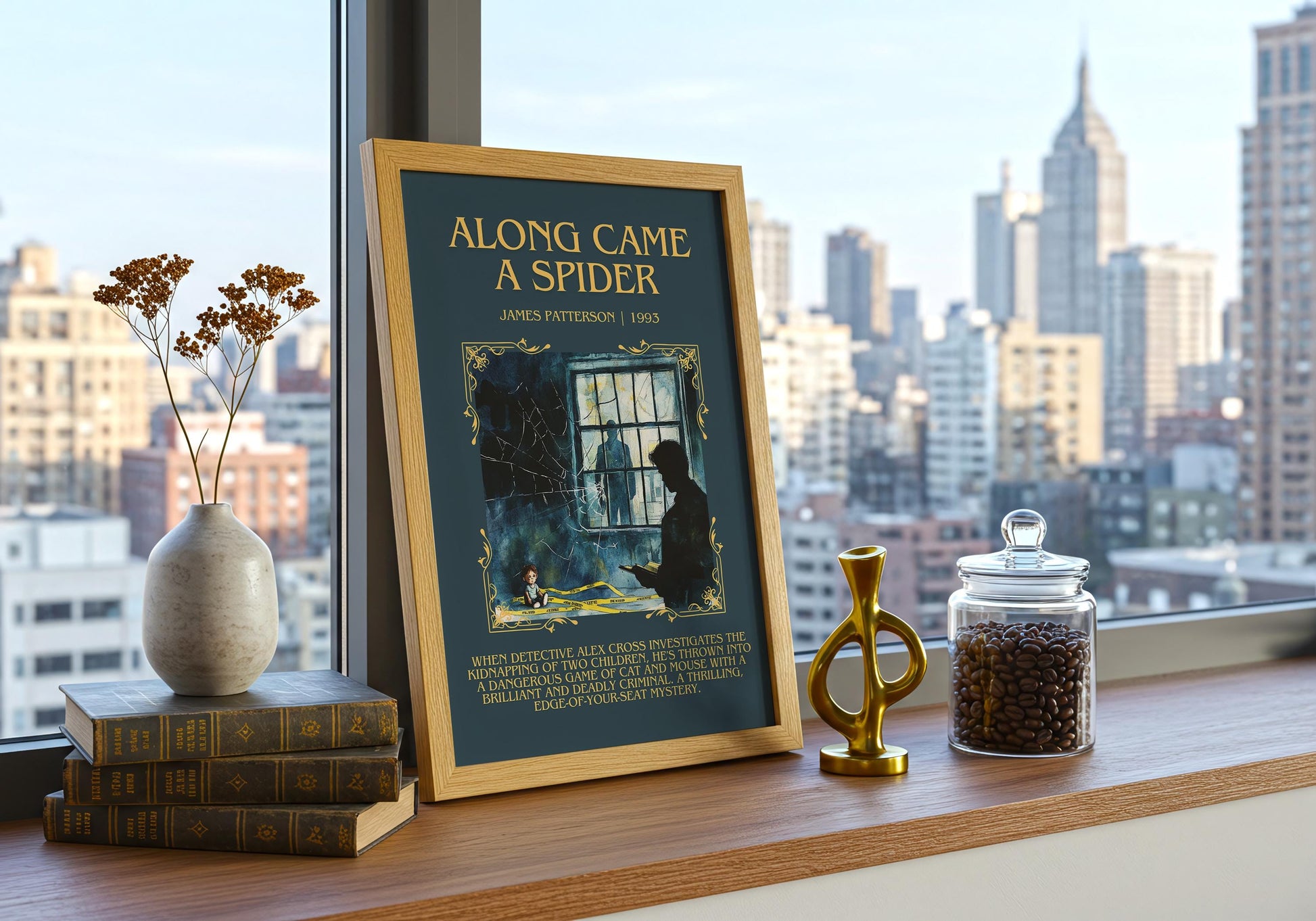 Along Came A Spider by James Patterson | Descriptive Book Poster | Blurby