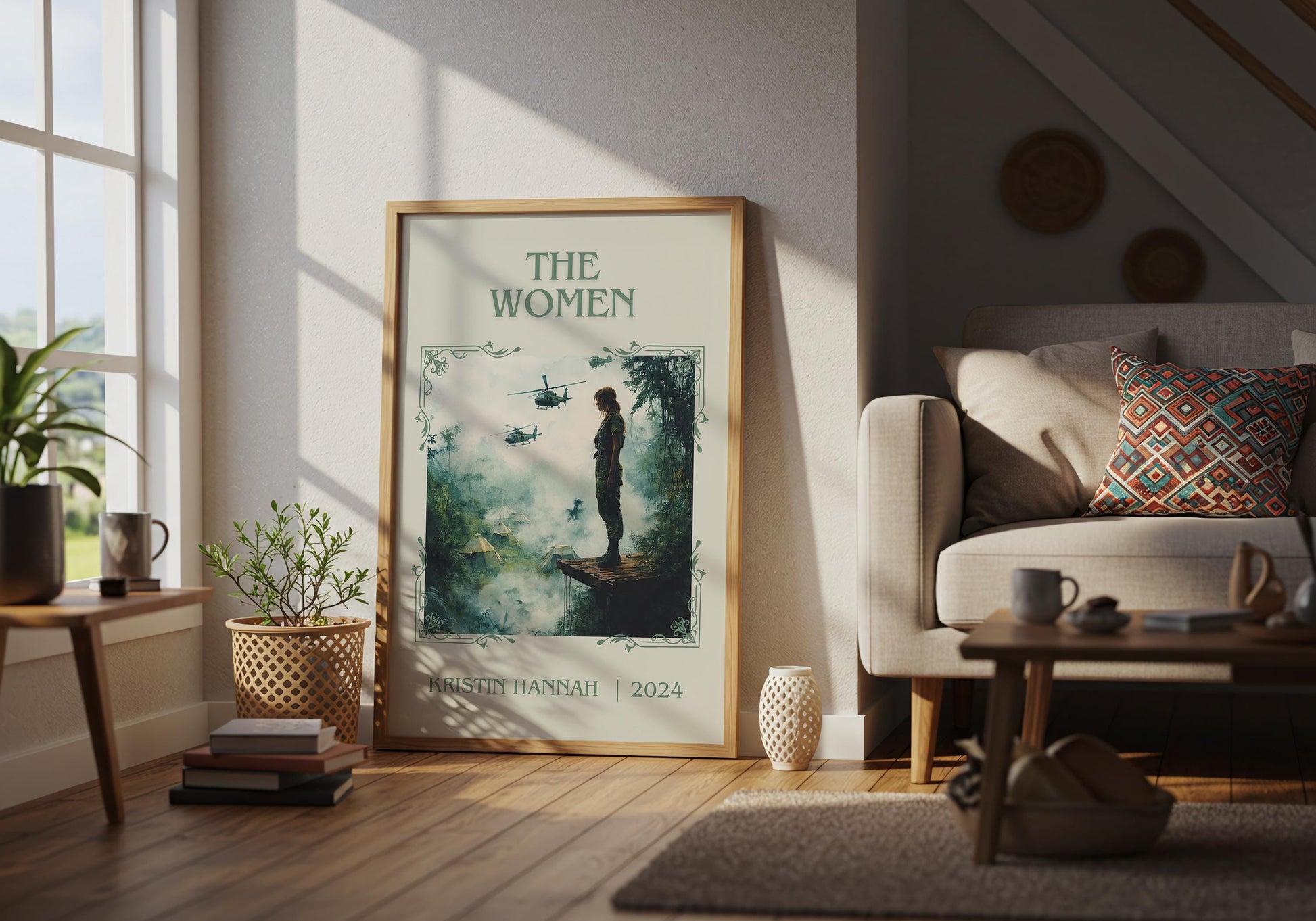 The Women by Kristin Hannah | Descriptive Book Poster | Minimalist