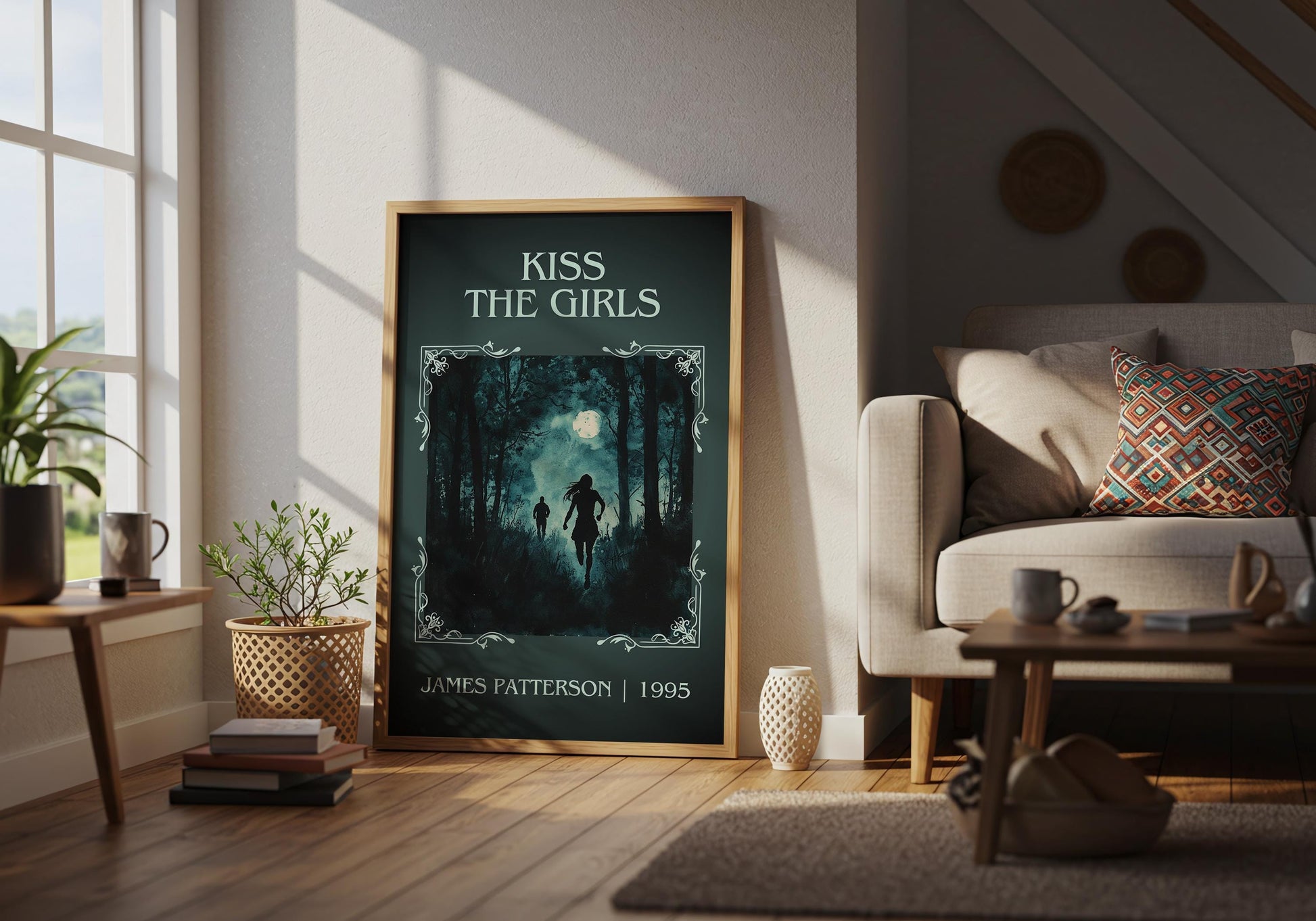 Kiss The Girls by James Patterson | Descriptive Book Poster | Minimalist