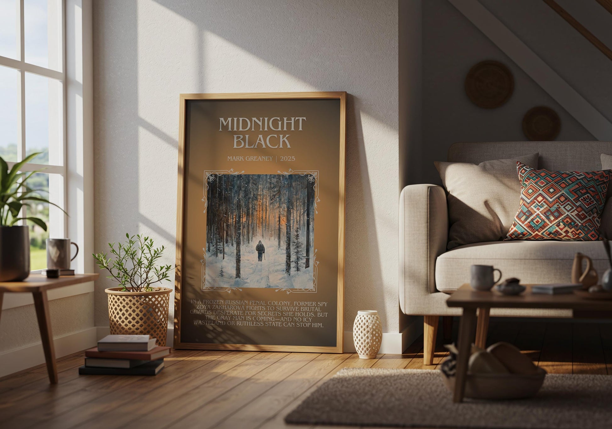 Midnight Black by Mark Greaney | Descriptive Book Poster | Blurby