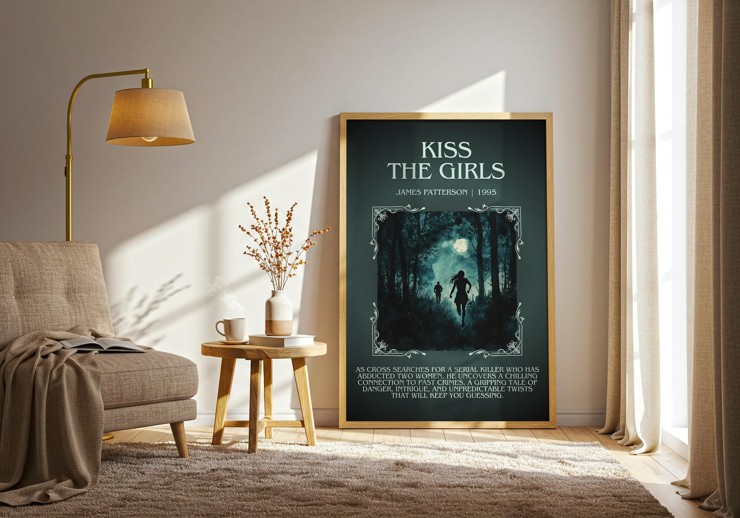 Kiss The Girls by James Patterson | Descriptive Book Poster | Blurby