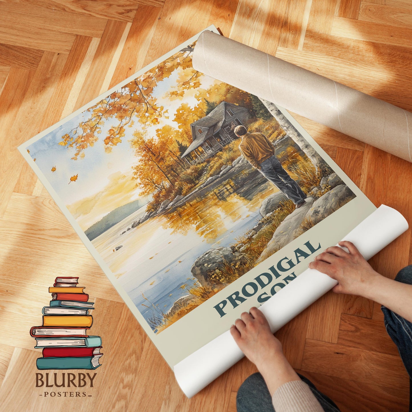 Prodigal Son book poster packaging – museum-quality print rolled in protective tube
