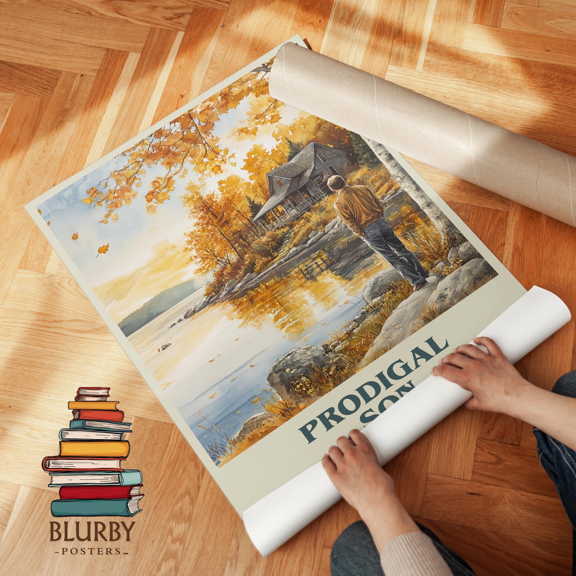 Prodigal Son book poster packaging – museum-quality print rolled in protective tube