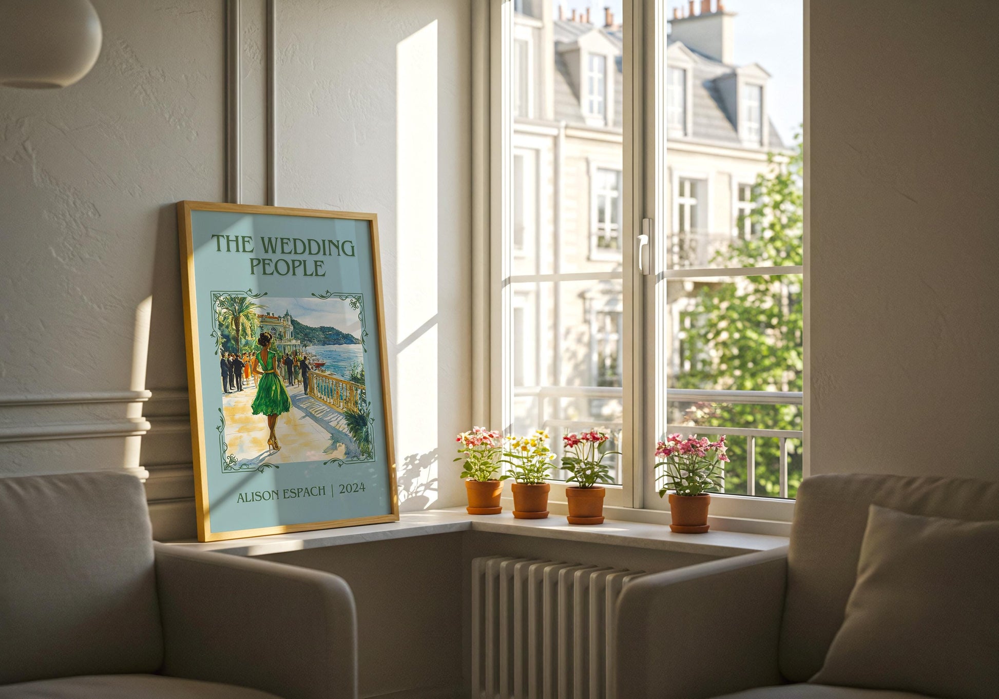 The Wedding People by Alison Espach | Descriptive Book Poster | Minimalist