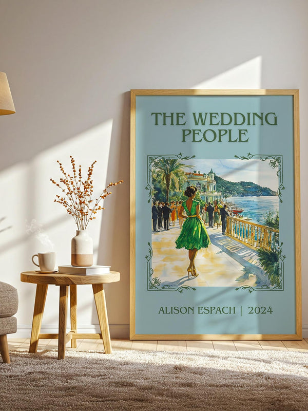 The Wedding People classic book art print paper finish options – matte satin gloss