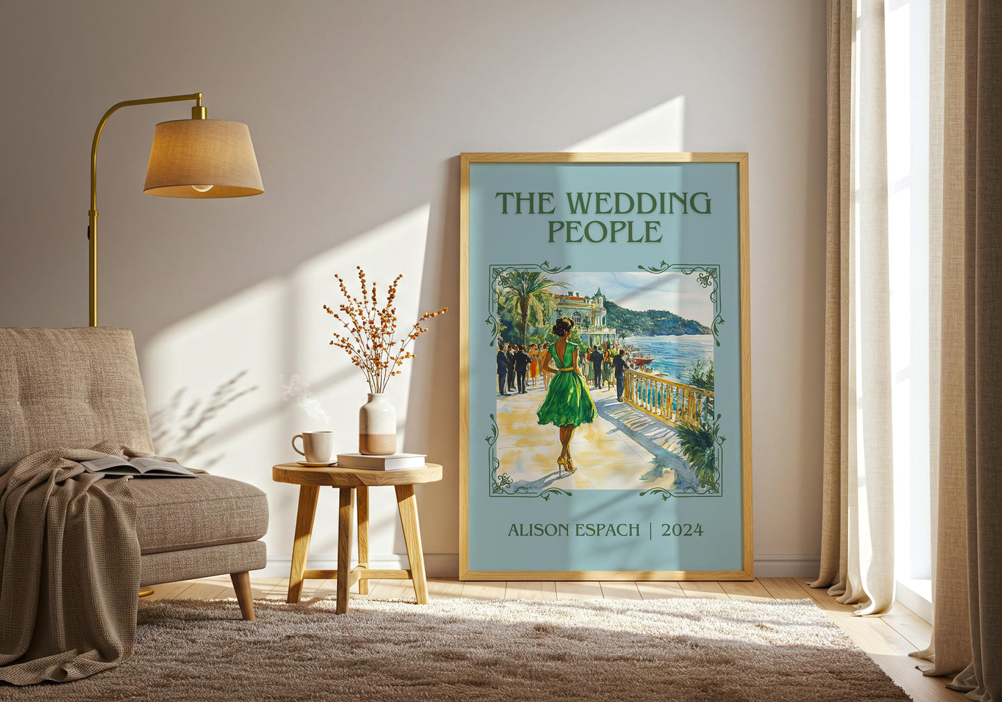 The Wedding People by Alison Espach | Descriptive Book Poster | Minimalist
