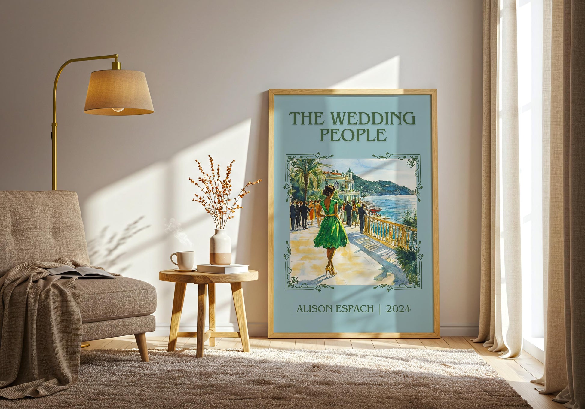 The Wedding People by Alison Espach | Descriptive Book Poster | Minimalist