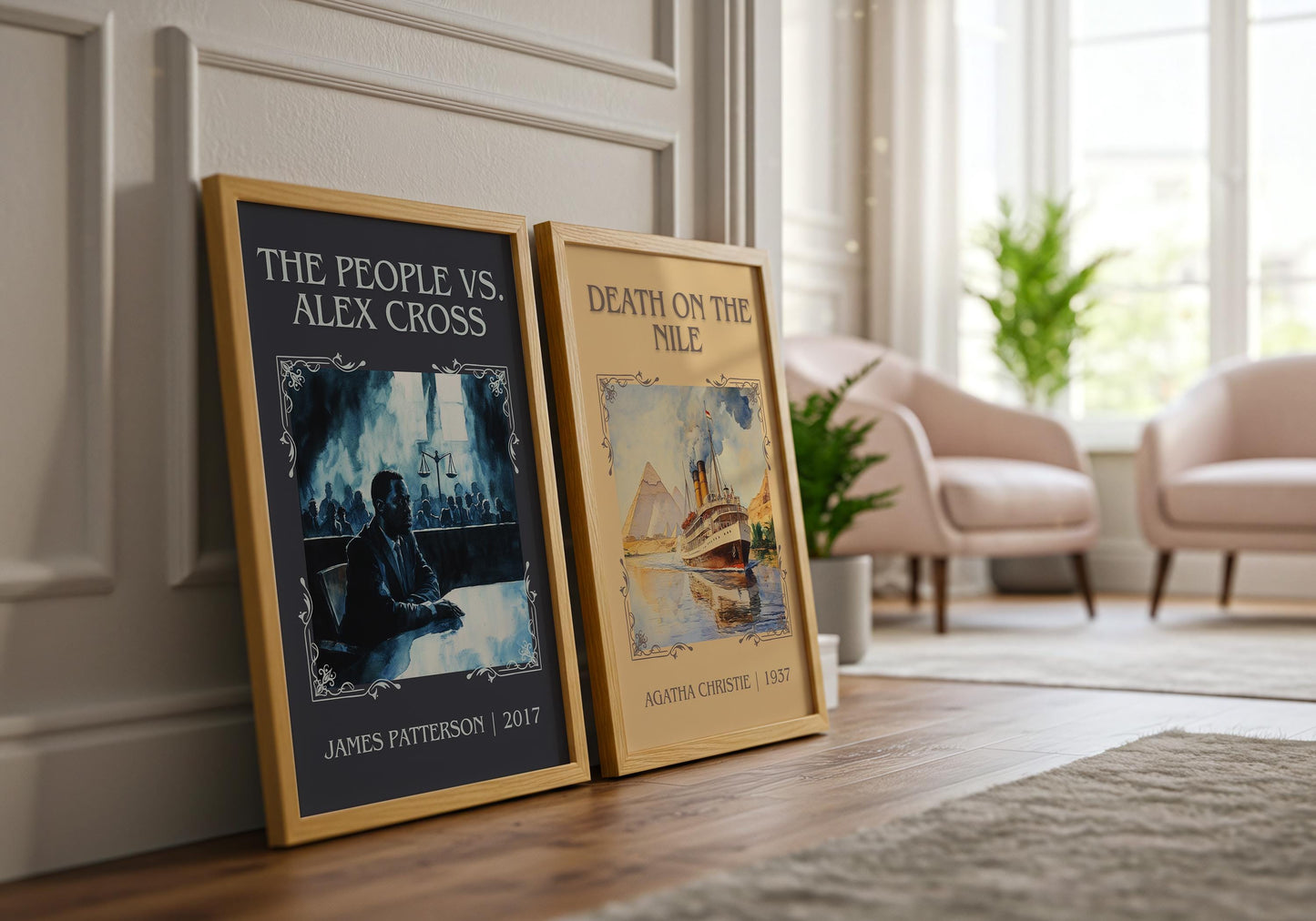 The People vs Alex Cross by James Patterson | Descriptive Book Poster | Minimalist