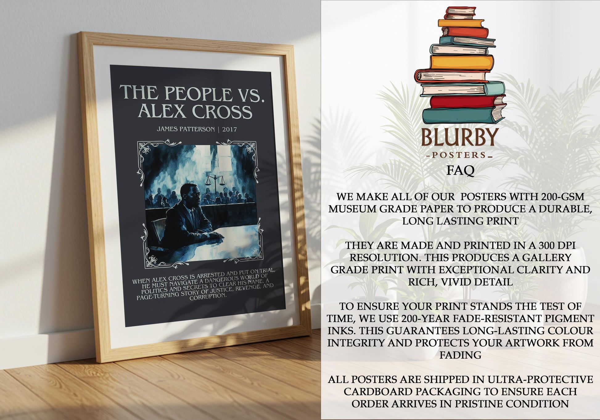 The People vs Alex Cross by James Patterson | Descriptive Book Poster | Blurby