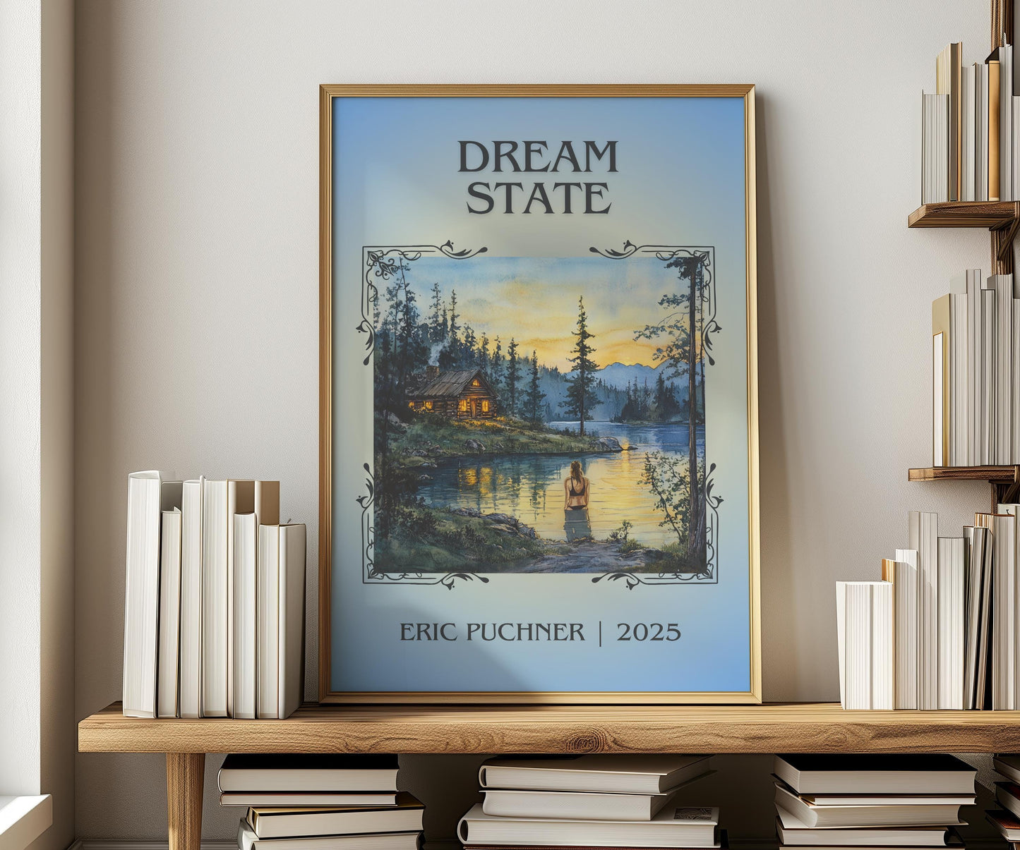 Dream State by Eric Puchner | Descriptive Book Poster | Minimalist