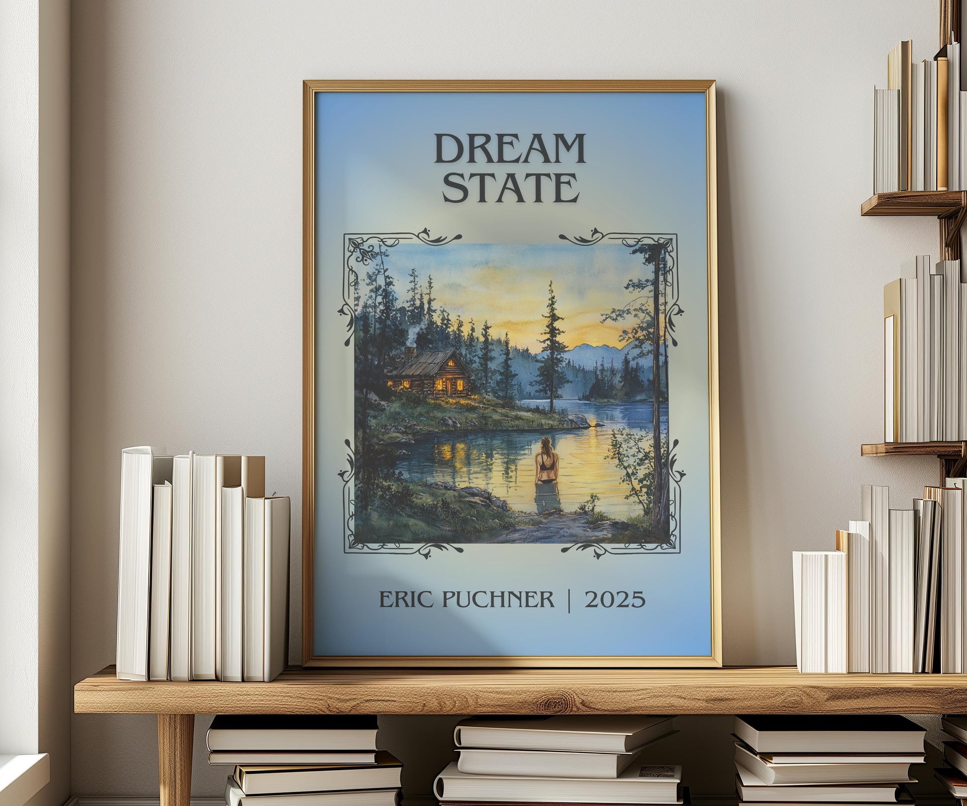 Dream State by Eric Puchner | Descriptive Book Poster | Minimalist